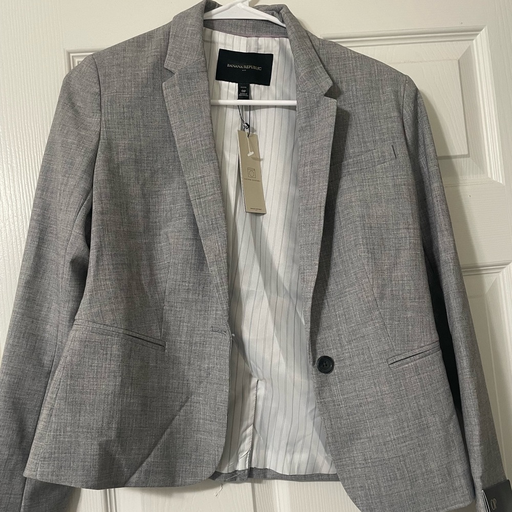 Grey womens blazer